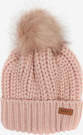 Saltburn Ribbed Beanie Cap Pink LHA0336BRPI15