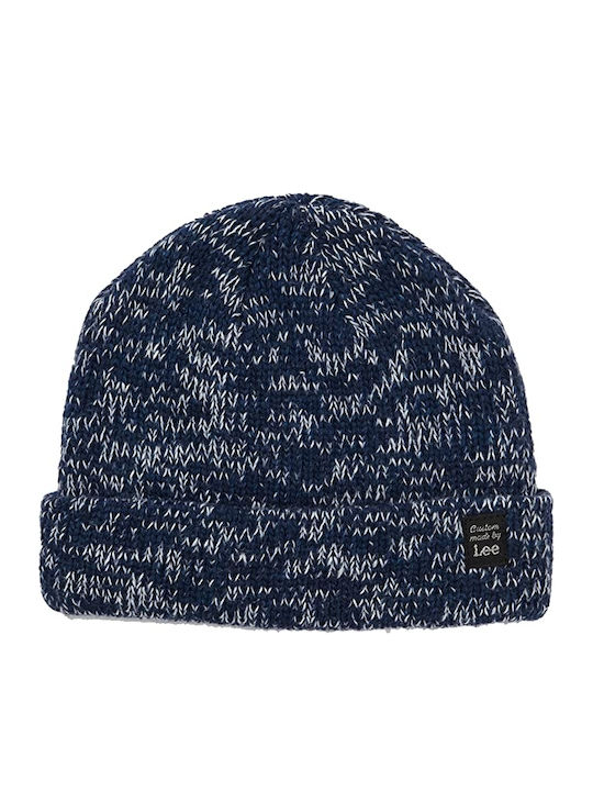 Lee Knitted Beanie Cap Navy Blue LX317235