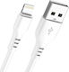 Leewello SJX-187 USB-A zu Lightning Kabel Weiß 1m