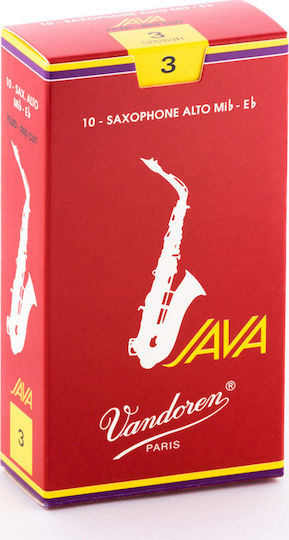 Vandoren Alto Sax JAVA Red Reeds Strength 3 Καλάμι 3τμχ