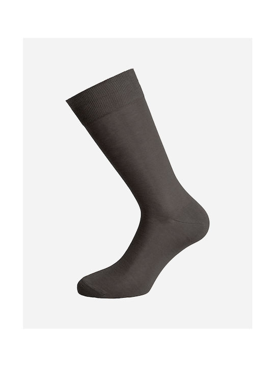 Walk Men's Solid Color Socks Gray