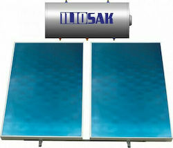 ILIOsak Alu90 Ηλιακός Θερμοσίφωνας 300lt/4m² Glass Τριπλής Ενέργειας με Επιλεκτικό Συλλέκτη