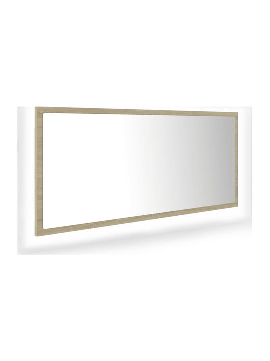 vidaXL Rectangular Bathroom Mirror Led made of ...