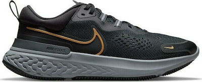 Nike React Miller 2 Ανδρικά Αθλητικά Παπούτσια Running Μαύρα