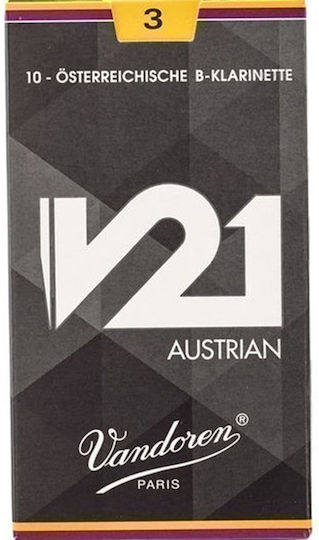 Vandoren V21 Austrian Reeds for Clarinet Bb Strength 3.0 Καλάμι για Κλαρίνο 3τμχ