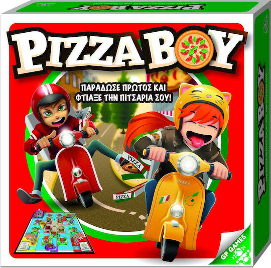 Board Game Pizza Boy for 2-4 Players 4+ Years Old Giochi Preziosi