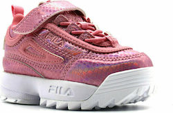 Fila Kids Sneakers for Girls with Laces & Strap Pink