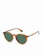 Polaroid Sunglasses with Brown Plastic Frame and Green Polarized Lens PLD2116/S 210/UC