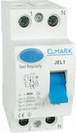 Elmark JEL1 Phase 2-Pole Earth Leakage Relay 20A 230V 40292