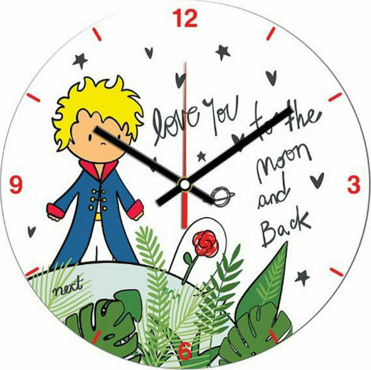 Next Little Prince Ceas de Perete Plastic Multicolor Ø31cm
