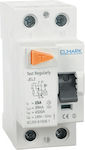 Elmark JEL2 Phase 2-Pole Earth Leakage Relay 16A 230V 40718