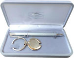 Good Quality Pen and Keychain Metallic Men's Gift Set Set of Pen and Keychain