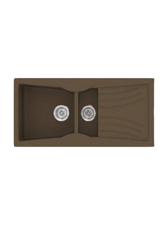 Sanitec Classic Drop-In Sink Left Synthetic Gra...