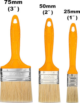 Ingco Paint Brush Straight 3pcs