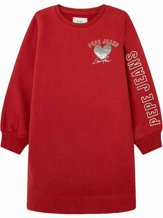 GEA Children's Dress Sweatshirt Long Sleeve Red
