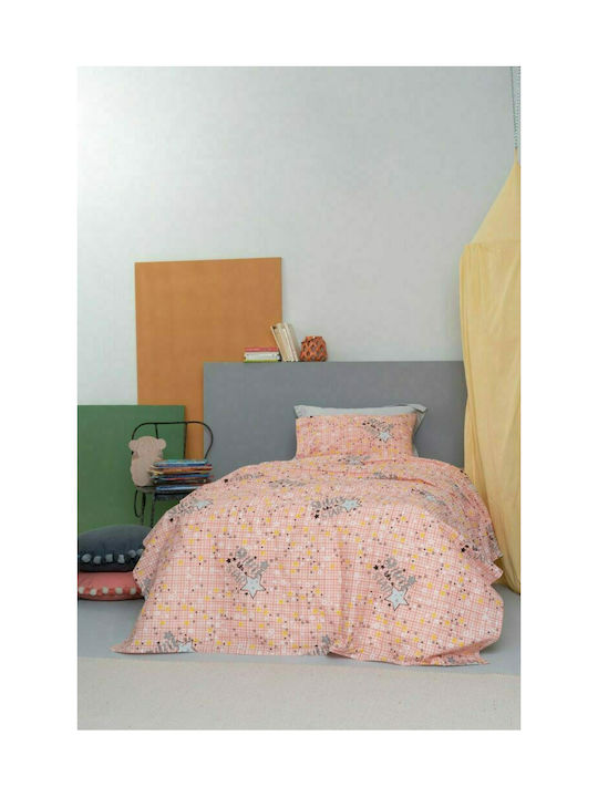 Palamaiki Kinder Vorhang Luminous Cluster mit Borte Rosa 170x260cm