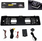 Car License Plate Frame Parking System with Camera / Buzzer and 2 Sensors in Black Colour