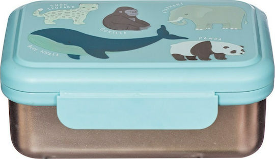 Sass & Belle Endangered Animals Recipient pentru copii din plastic Turcoaz x x 7buc