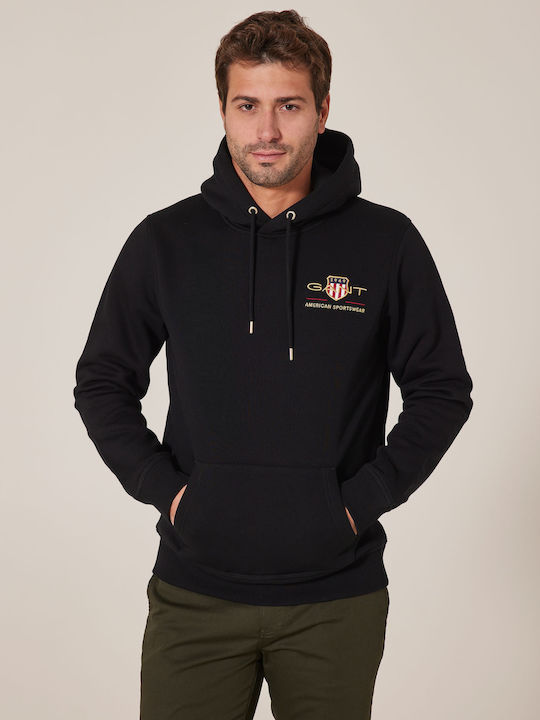Archive Shield Sweatshirt mit Kapuze Schwarz