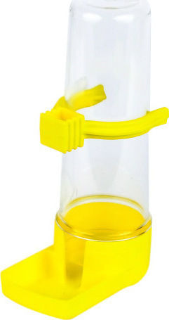 2 GR Bird Water Feeder Water Feeder with Ring & Short Rim 3.5x12cm in Yellow Colour