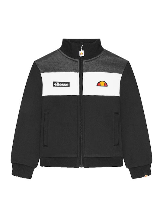 Kids Sweatshirt Cardigan with Pockets Black Burinta