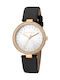 Esprit Roselle Women's Watch with Black Leather Strap