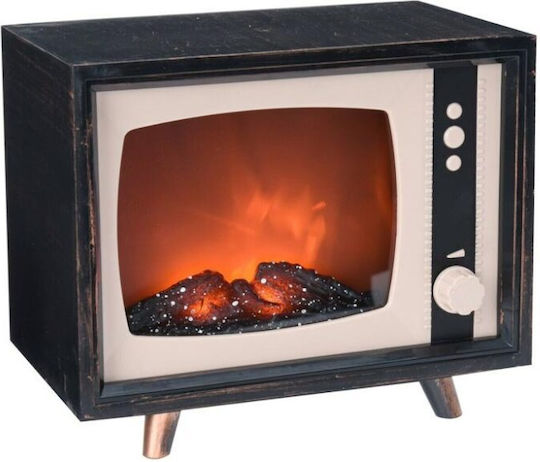 Dekorative Lampe Kamin Schwarz