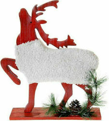 Iliadis Christmas Wood Τάρανδος Figure Red 30x25x25cm