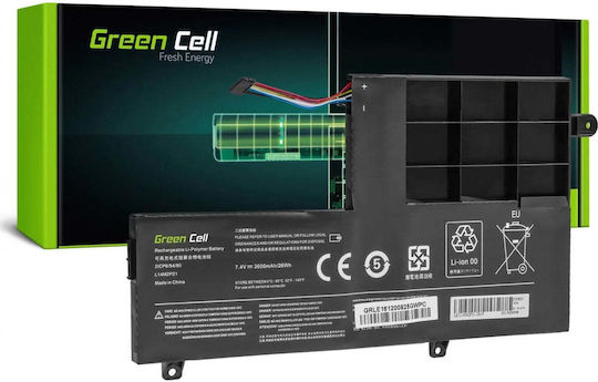 Green Cell Baterie Compatibilă pentru Lenovo Yoga 500-14/500-14IBD/500-14ISK/500-15/500-15IBD cu 3150mAh