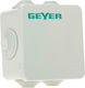 Geyer Surface Mounted Electrical Box Branching Watertight IP65 in Gray Color