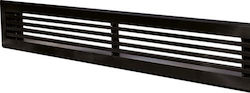 CHytiria Misailidi Rectangular Fireplace Air Shutter Black PFEG 60x10cm