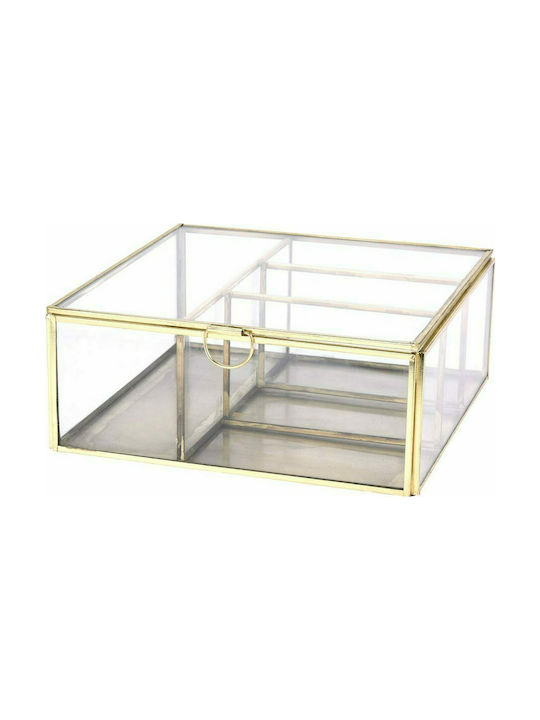 Aria Trade Jewellery Box Glass 20x20x8cm