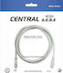 Central U/UTP Cat.6e (High Speed) Καλώδιο Δικτύου Ethernet 2m Λευκό