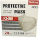 Weikang Disposable Protective Mask FFP2 White 20pcs