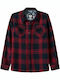 Kids Checked Shirt Long Sleeve Red Ire