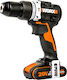 Worx WX352 Δραπανοκατσάβιδο Μπαταρίας Brushless 20V 2x2Ah