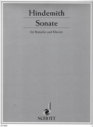 Schott Hindemith - Sonata Sheet Music for Viola / Piano