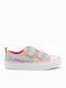 Shone Kids Sneakers 291-001 with Scratch Pink 291-001_WHITE-PINK
