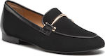 Nessi 21044-19 Γυναικεία Loafers σε Μαύρο Χρώμα