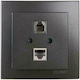 Geyer Double Network Socket RJ45 with Frame in ...