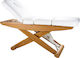 Weelko Cyx Bett Massage und Physiotherapie Weiß aus Holz 199x76cm.