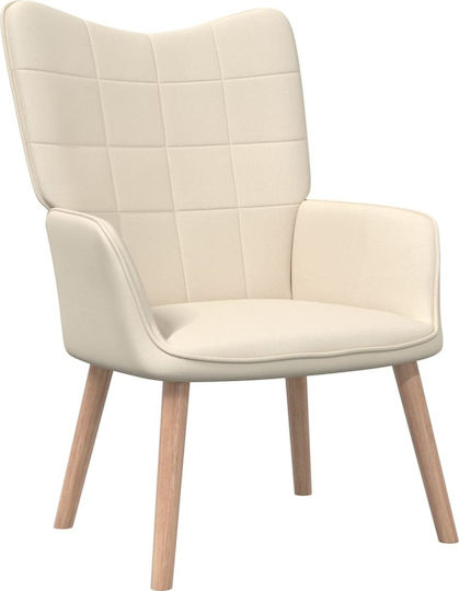 Πολυθρόνα 62x68.5x96cm Κρεμ Πολυθρόνα 62x68.5x96cm Κρεμ