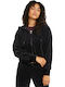 Puma Iconic T7 Jachetă Hanorac pentru Femei Catifea Cu glugă Neagră