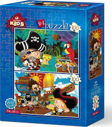 Kids Puzzle The Pirates 2 in 1 for 6++ Years 200pcs Art Puzzle