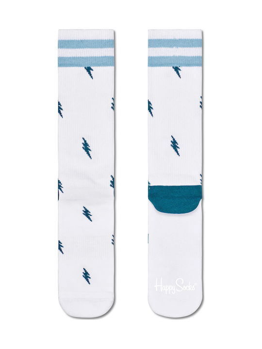 Happy Socks Unisex Κάλτσες με Σχέδια Λευκές