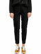 Red Label Damen Stoff Hose in Schlanker Passform Schwarz