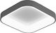 Atman Las Palmas Ceiling Mount Light 50cm Gray with Integrated LED and Remote Control