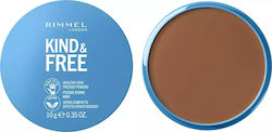 Rimmel Kind and Free Pressed Powder Πούδρα Deep 10gr Rimmel Kind and Free Pressed Powder Πούδρα Deep 10gr