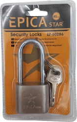 Epica Star Vorhängeschloss mit Schlüssel 40mm