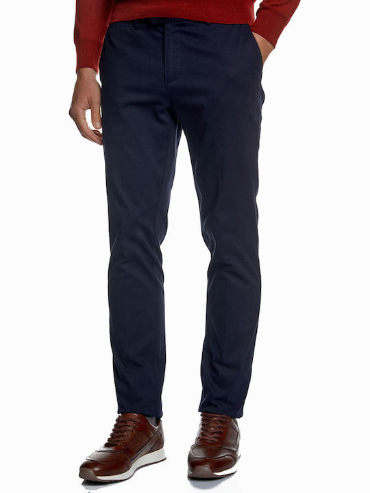 BZ2025248 Hose Chino Elastisch in Schlanker Passform Marineblau